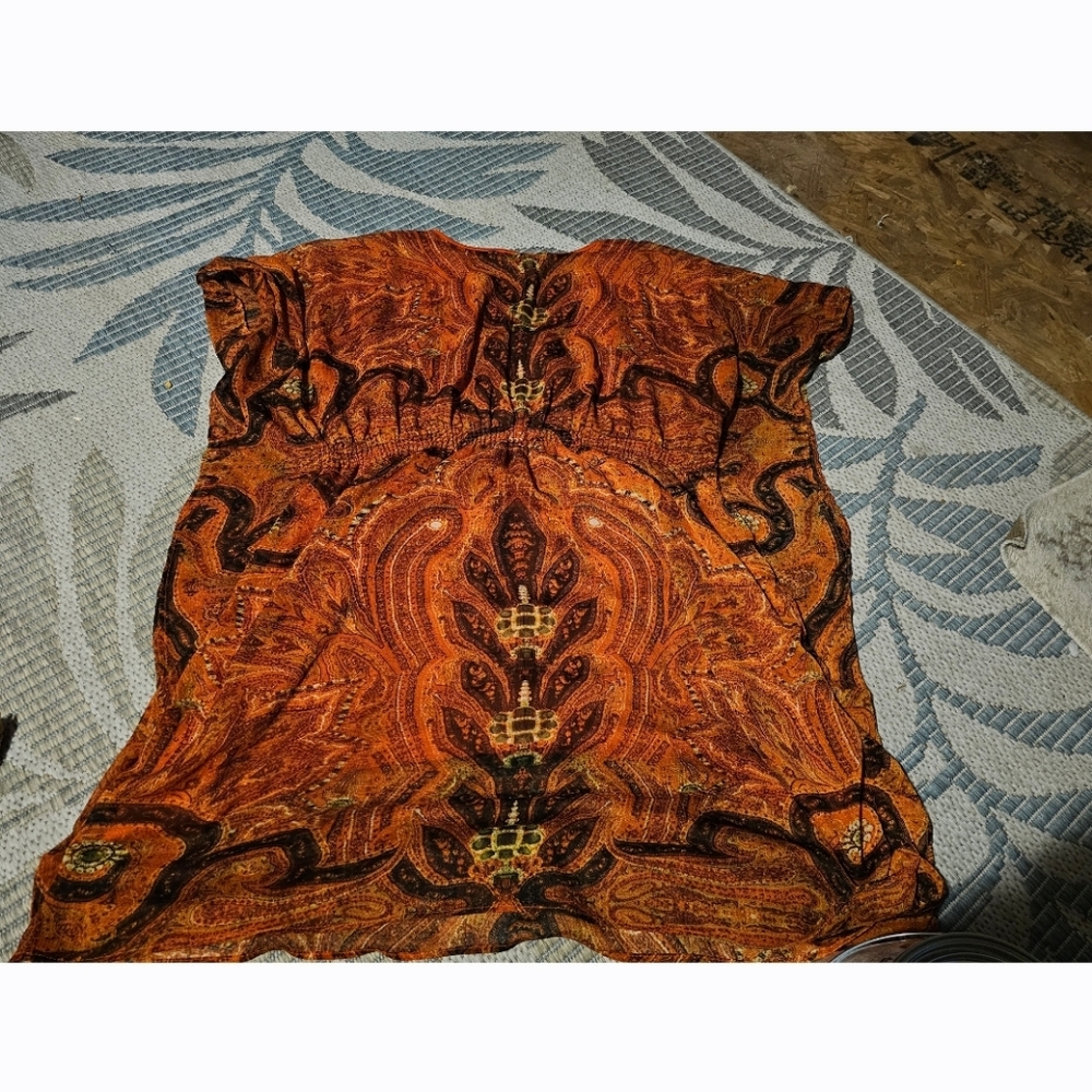 Speed Control Orange Midi Dress